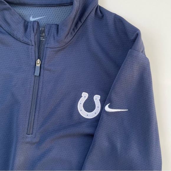 Nike Women's Navy Dri-FIT UV Victory 1/2 Zip Golf Top Indianapolis Colts Medium - Picture 4 of 9
